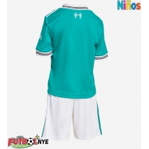 Camiseta Liverpool Tercera Equipación para niños 2025-26 manga corta (+ pantalones cortos)